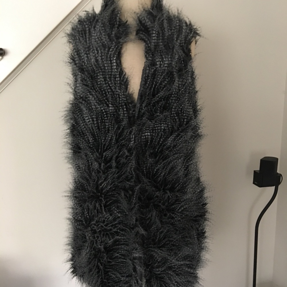 Michael Kors feather long vest size M